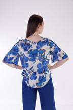 Blusa floreale viscosa