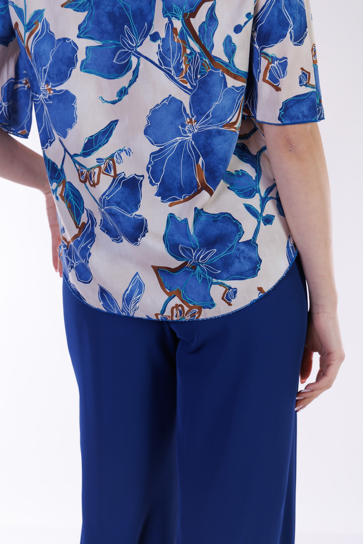 Blusa floreale viscosa