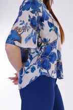 Blusa floreale viscosa