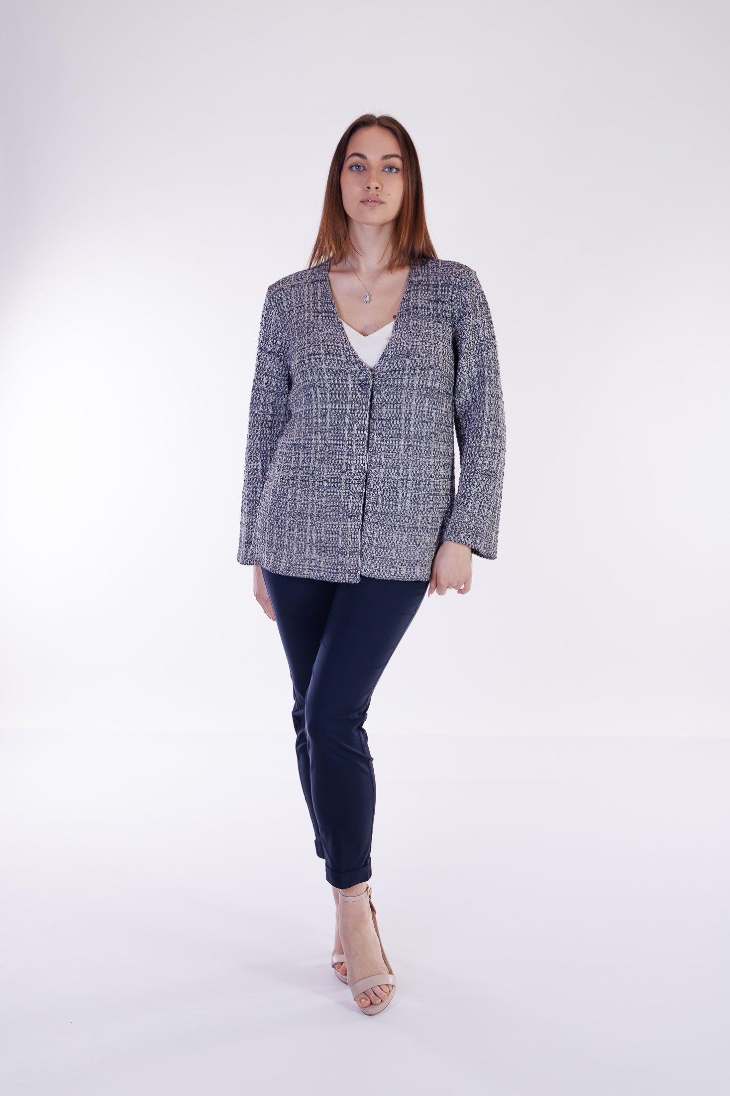 Giacca tweed lunga