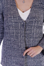 Giacca tweed lunga