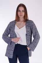 Giacca tweed lunga