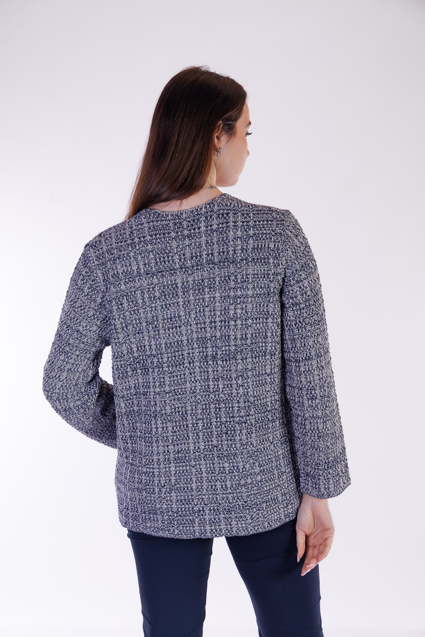 Giacca tweed lunga