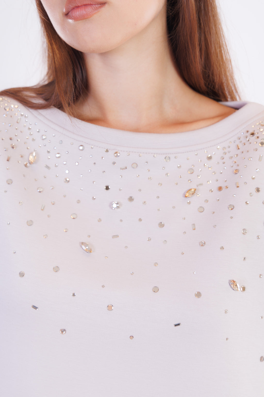 Felpa con strass