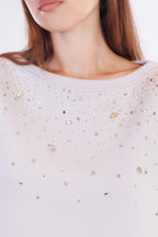 Felpa con strass
