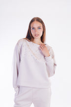 Felpa con strass