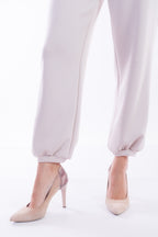 Pantalone felpa polsino