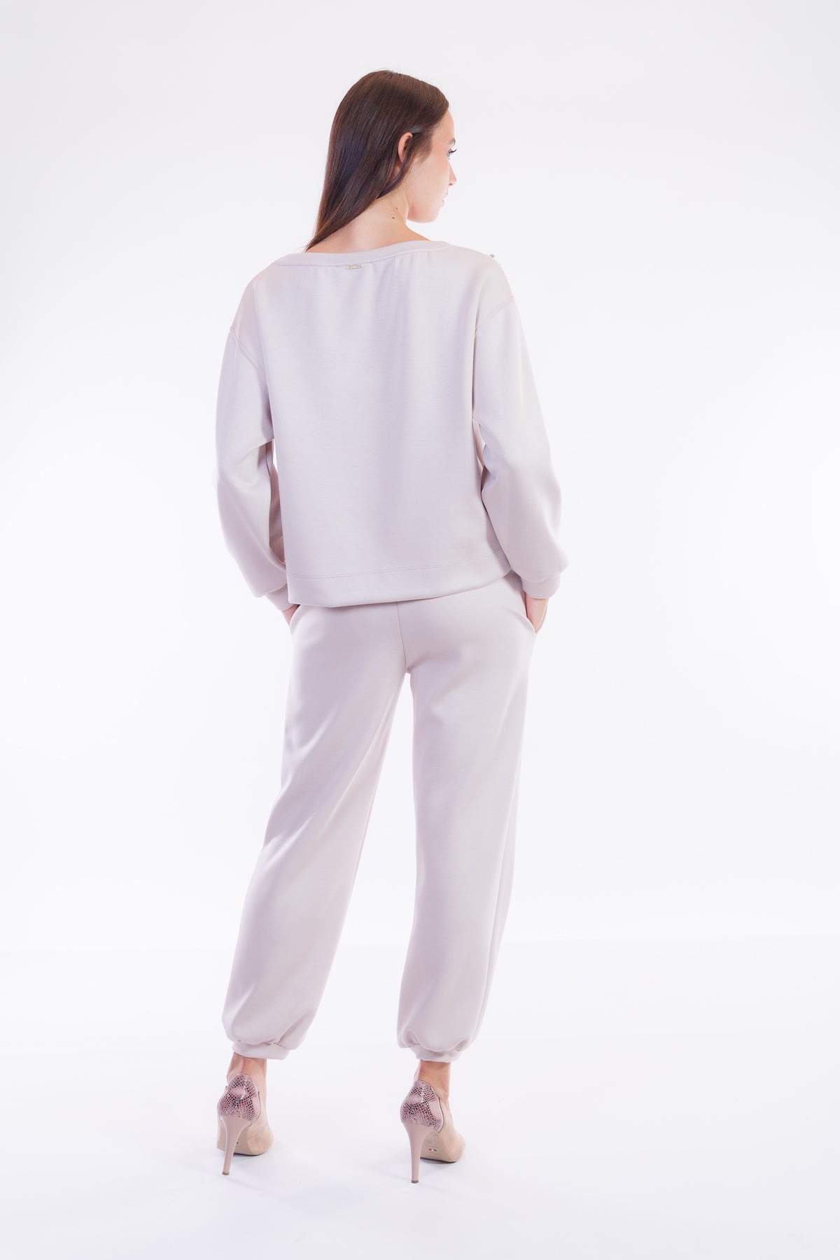 Pantalone felpa polsino