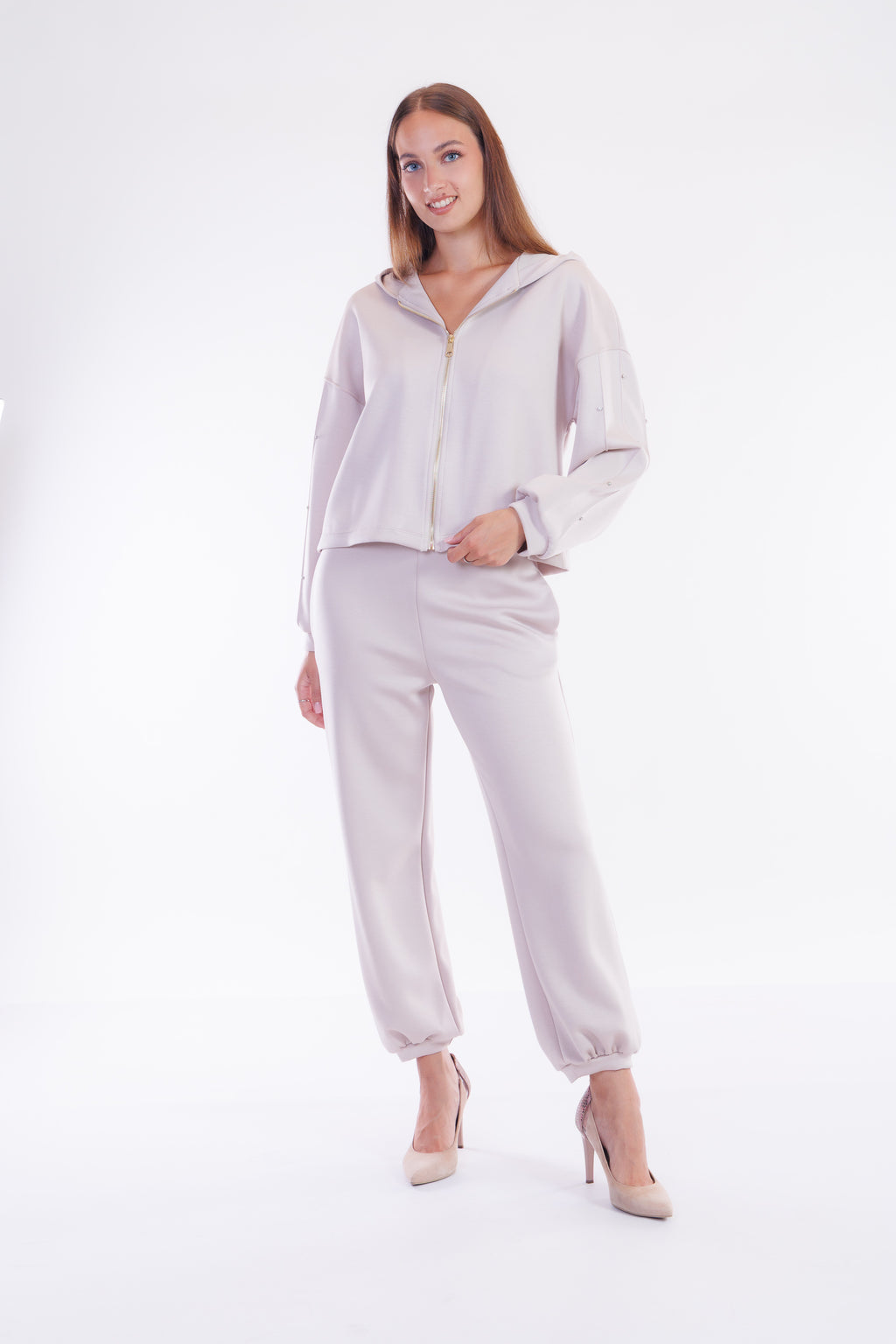 Pantalone felpa polsino