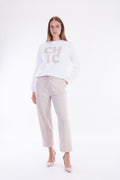 Pantalone coulisse lurex
