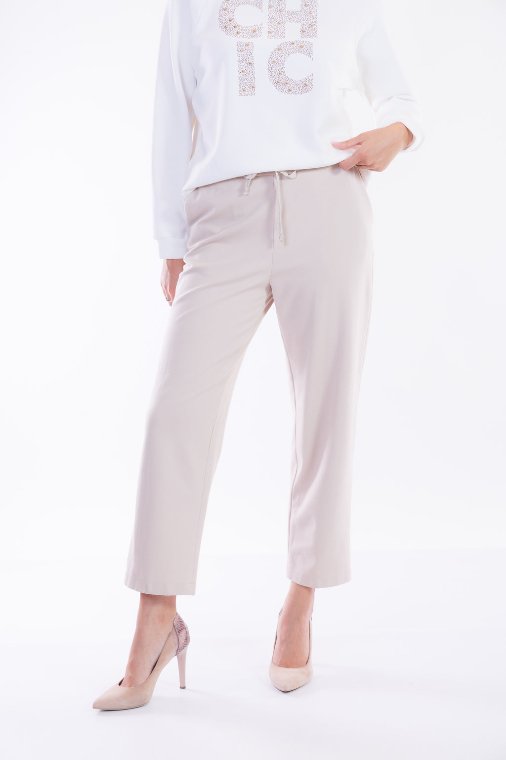 Pantalone coulisse lurex