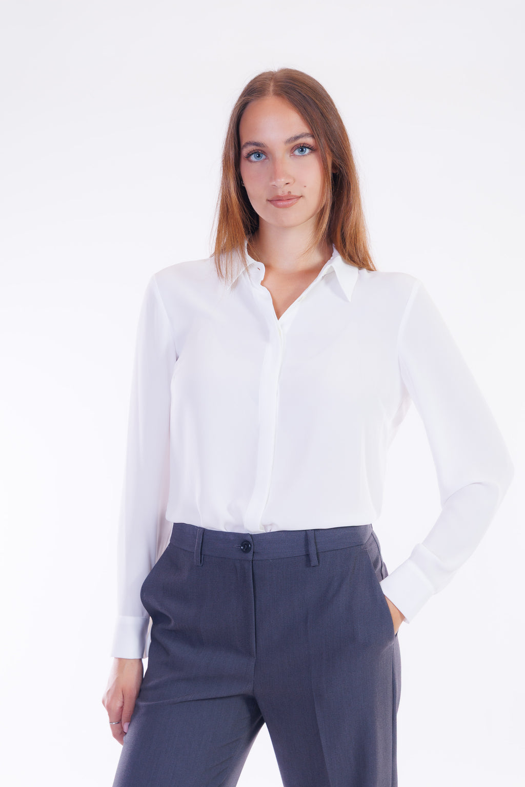 Pantalone ampio risvolto