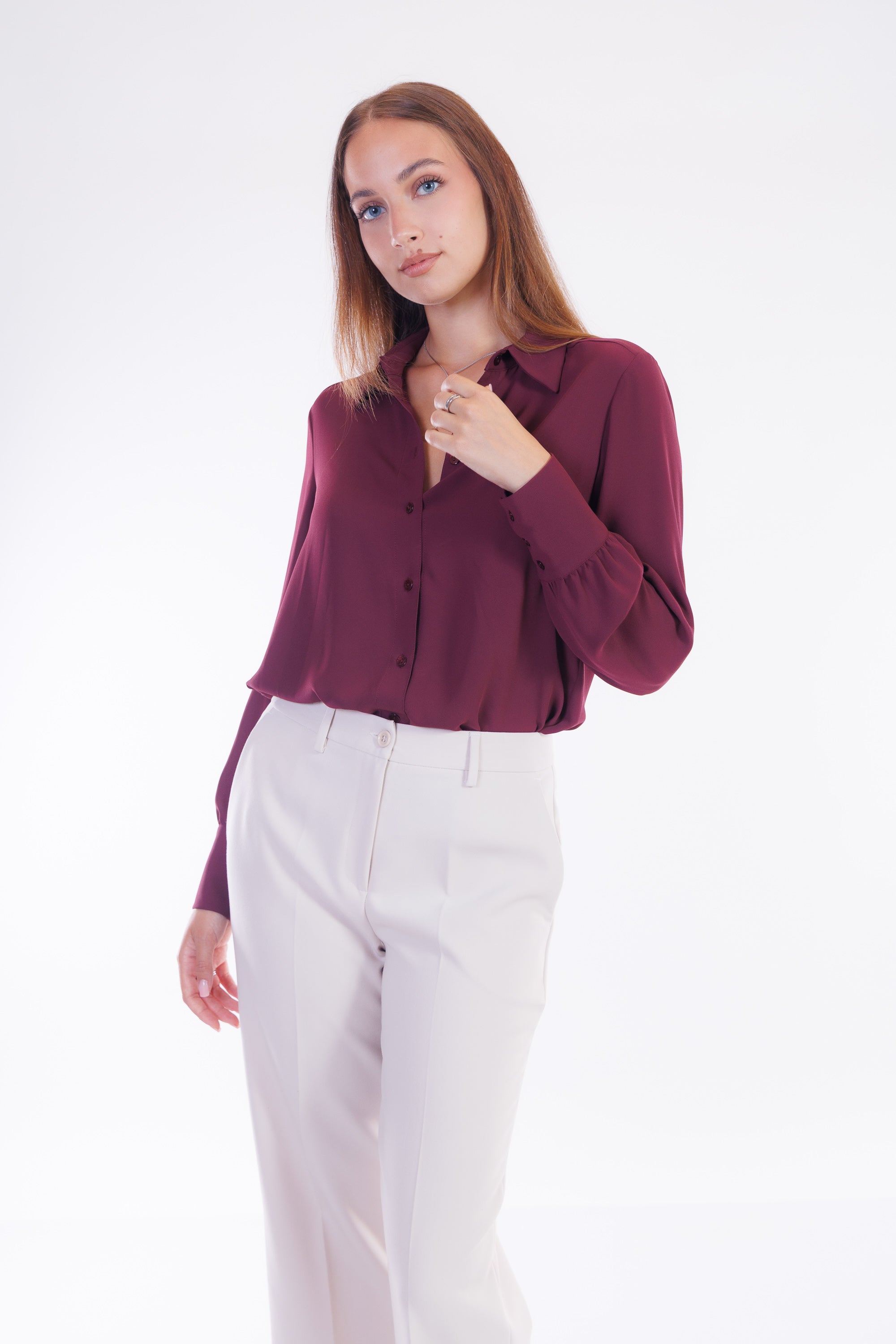 Pantalone ampio risvolto