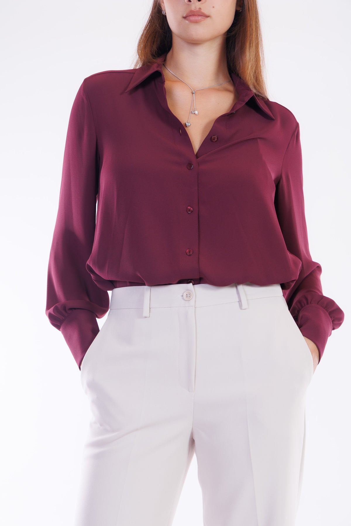 Pantalone ampio risvolto