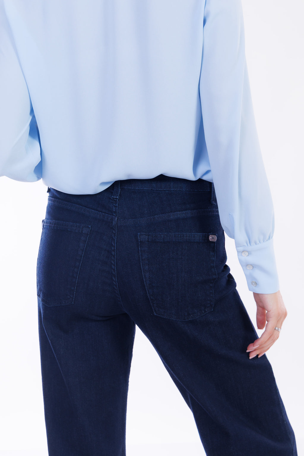Jeans palazzo denim scuro