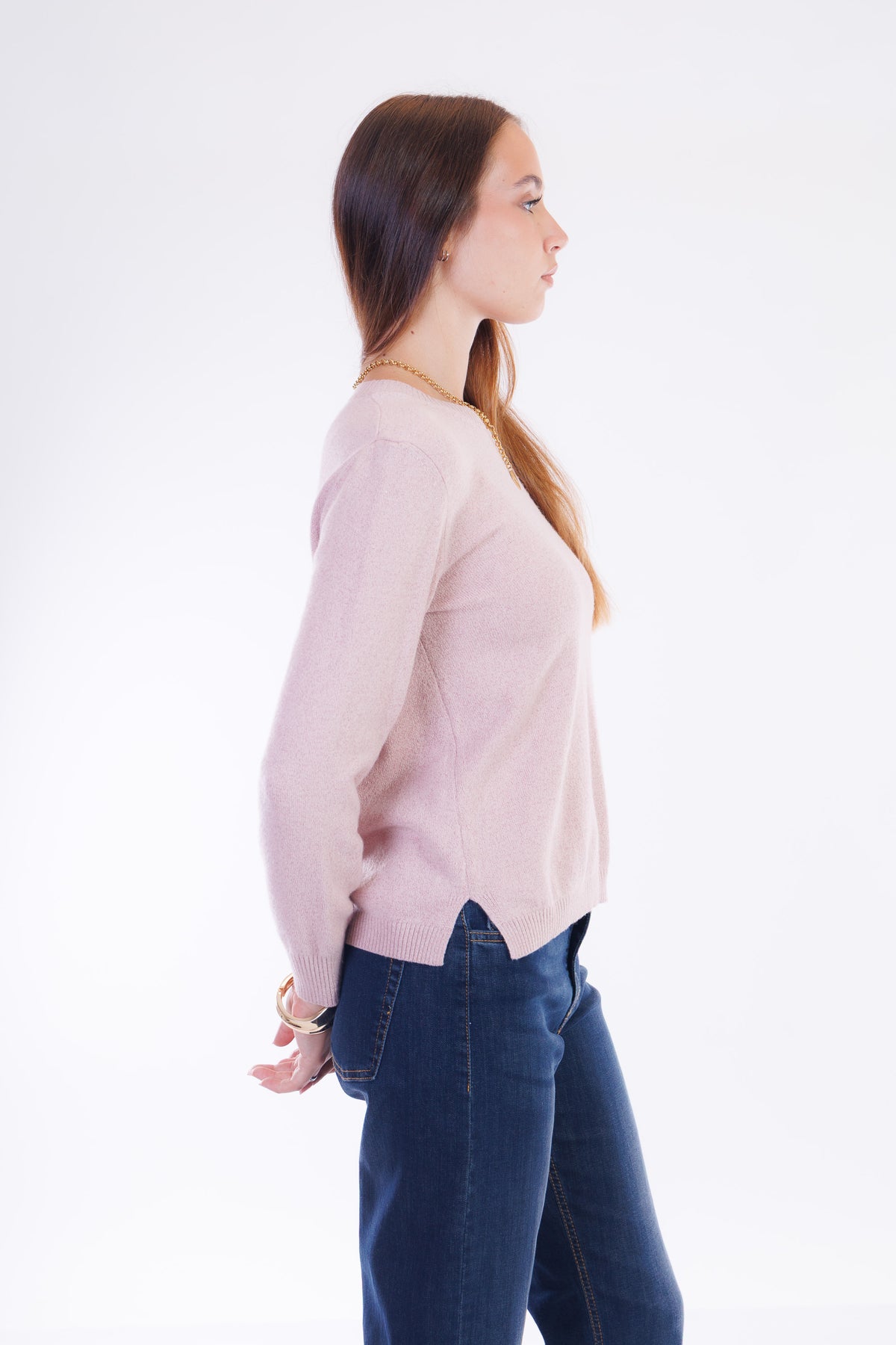 Maglia girocollo lurex