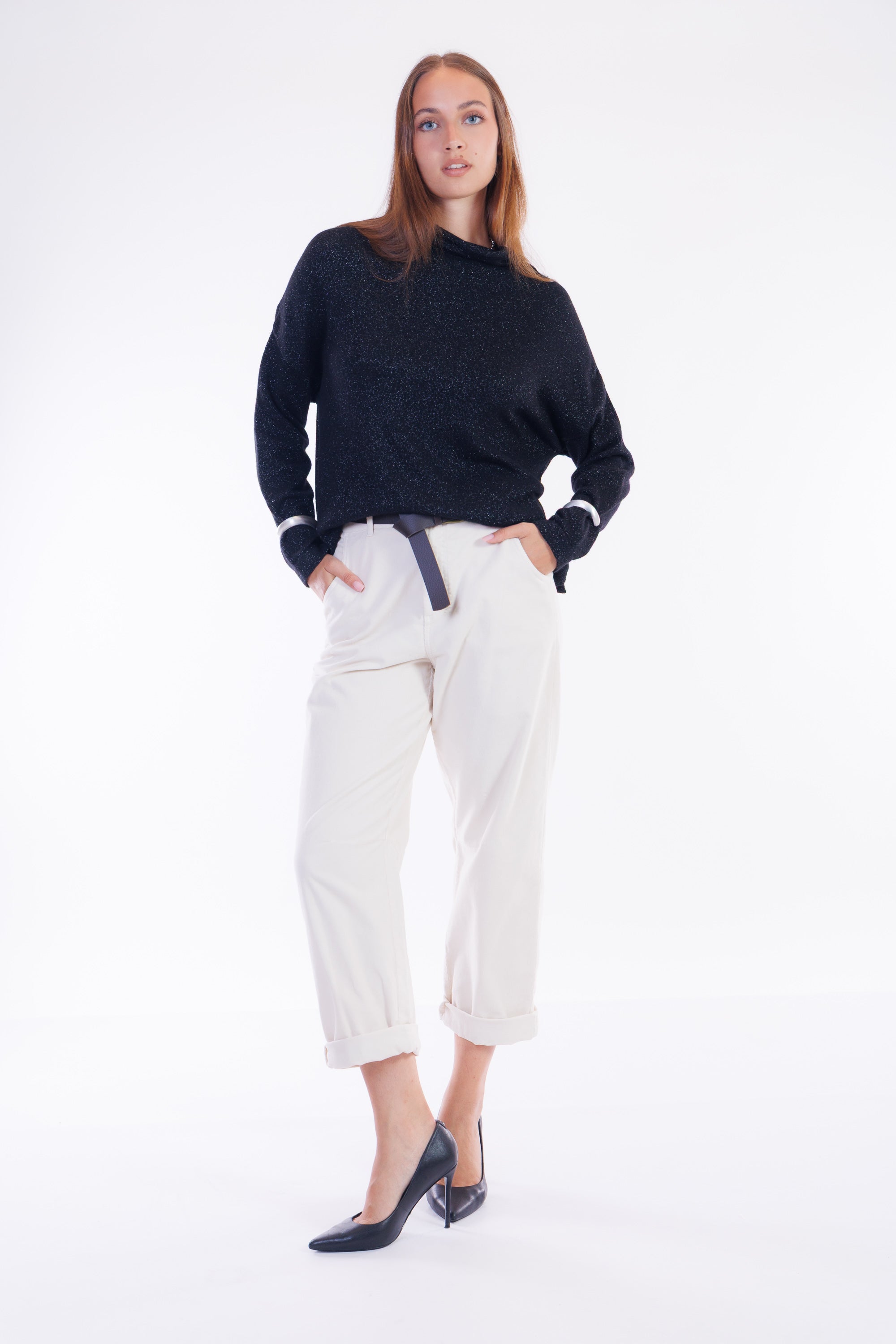 Pantalone balloon velluto
