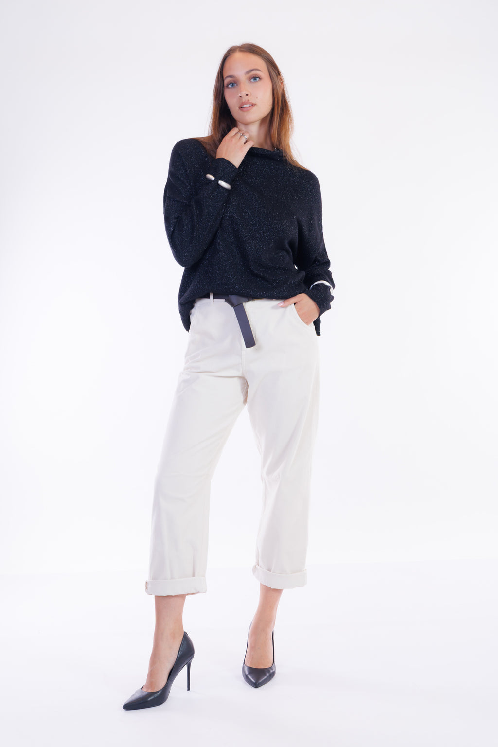 Pantalone balloon velluto