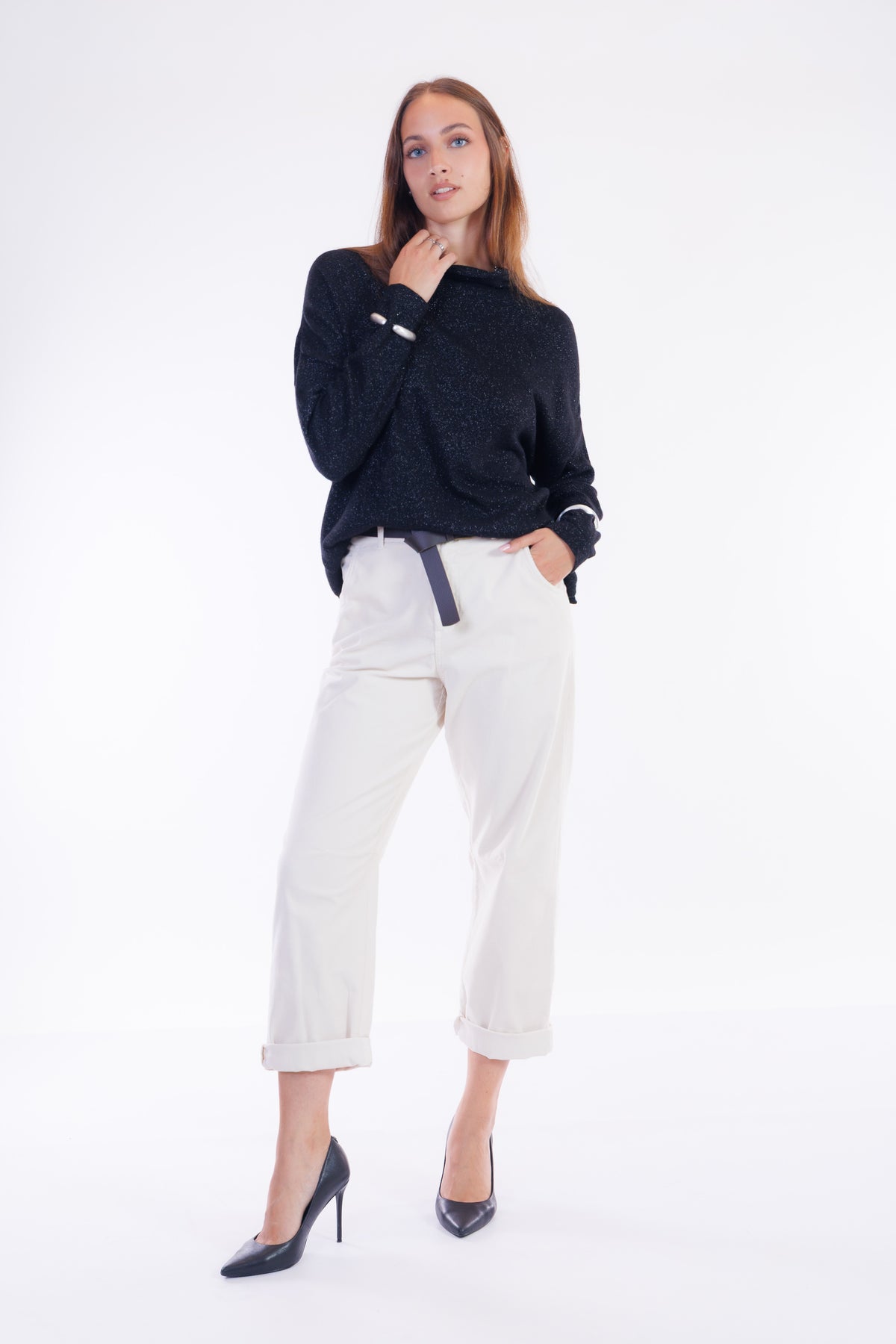 Pantalone balloon velluto