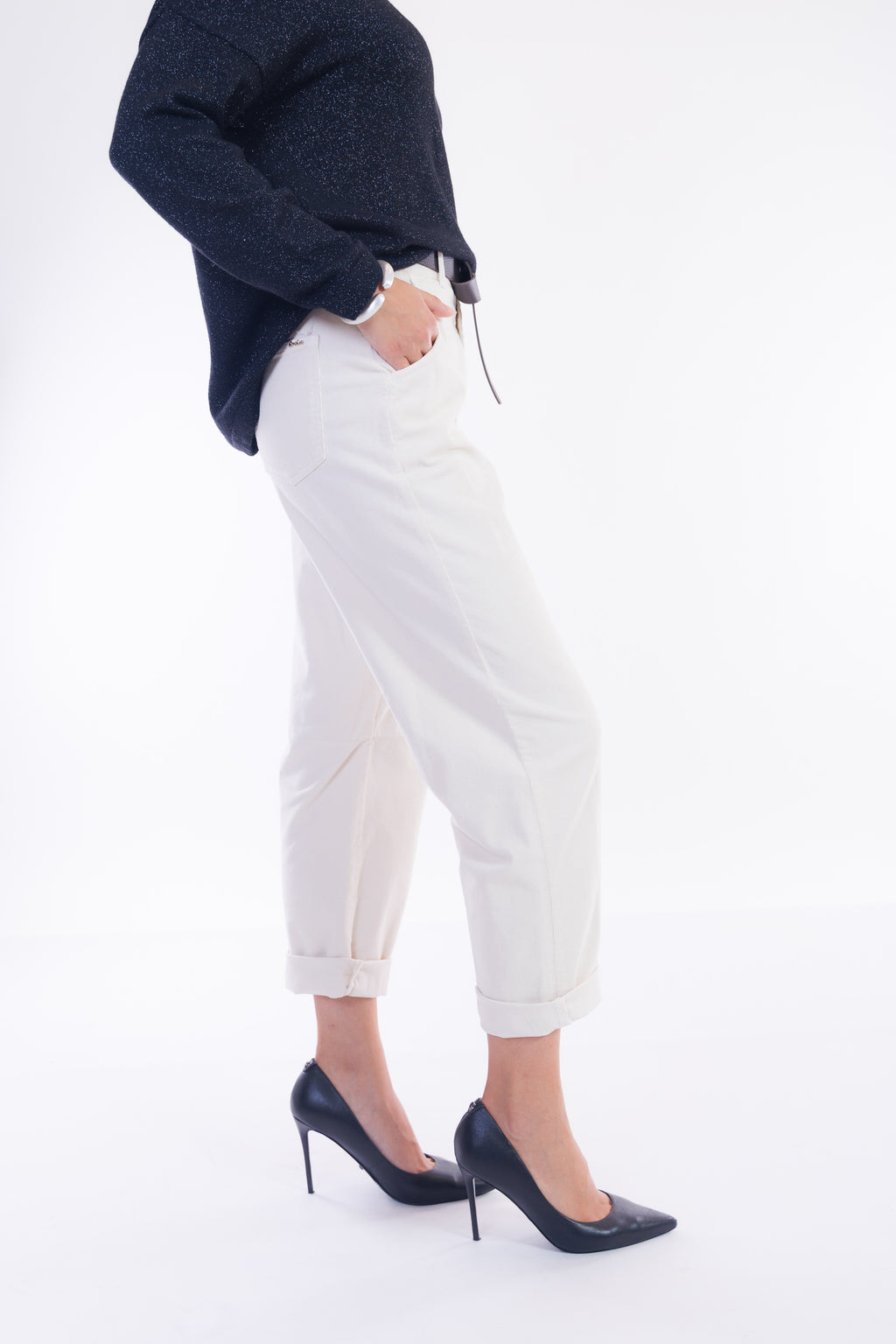 Pantalone balloon velluto