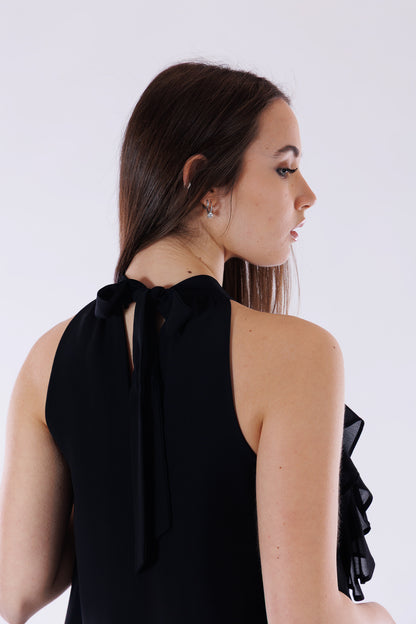 Top rouches georgette