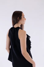 Top rouches georgette