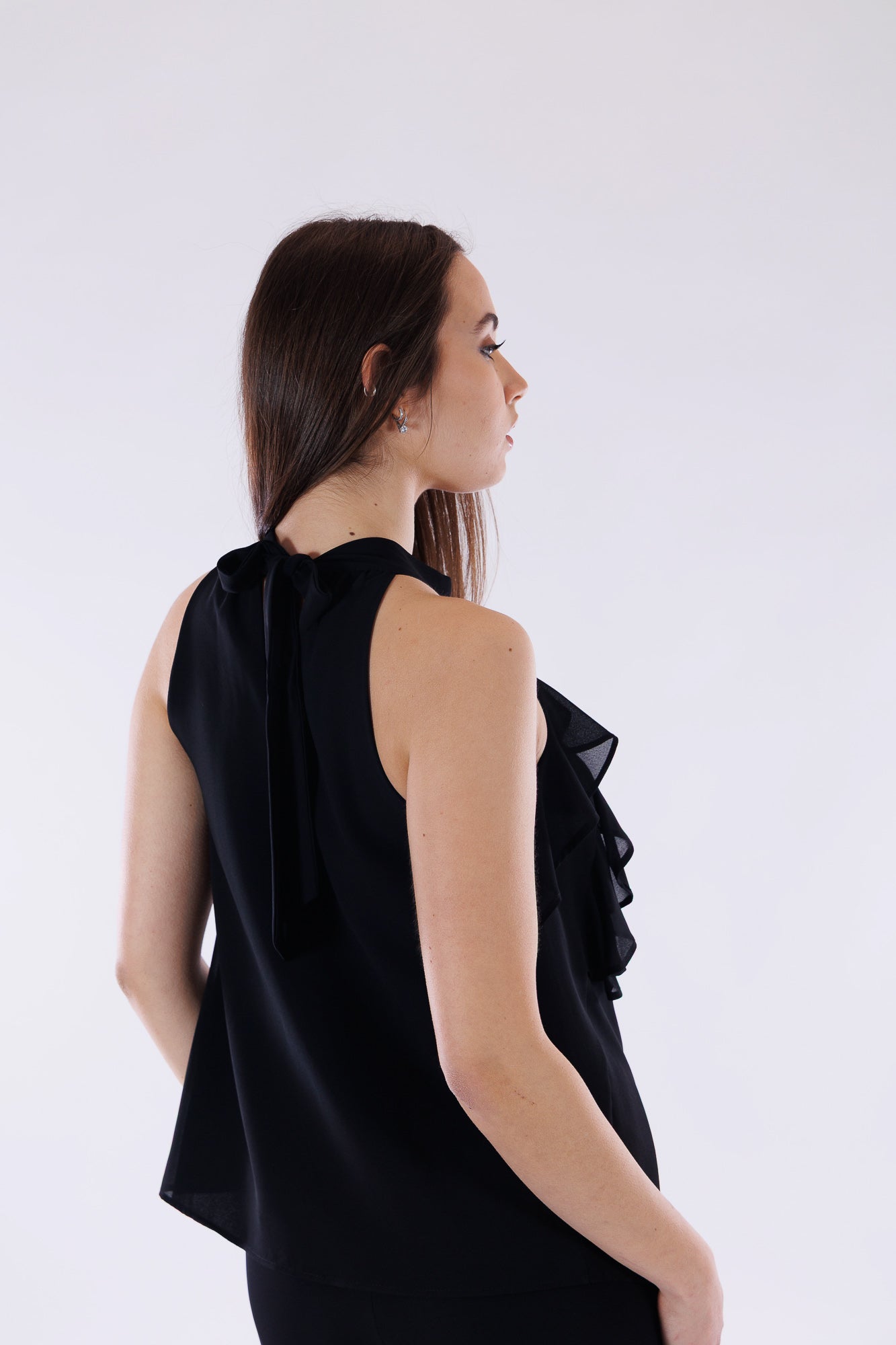 Top rouches georgette