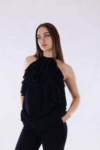 Top rouches georgette