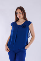 Blusa georgette fiore