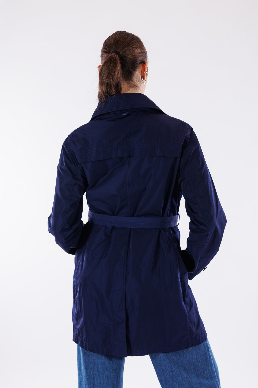 Trench midi cinturina