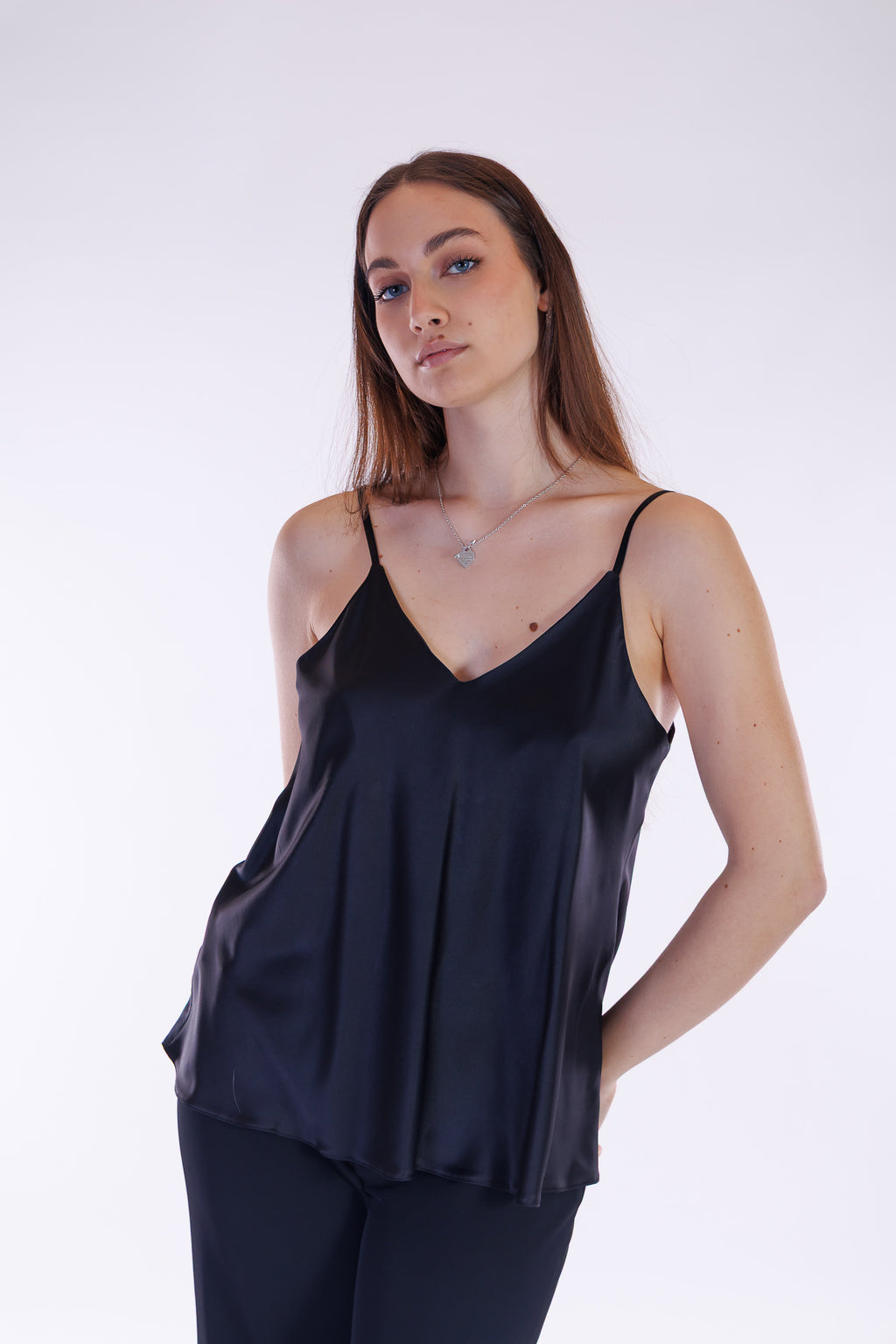 Top sottoveste raso