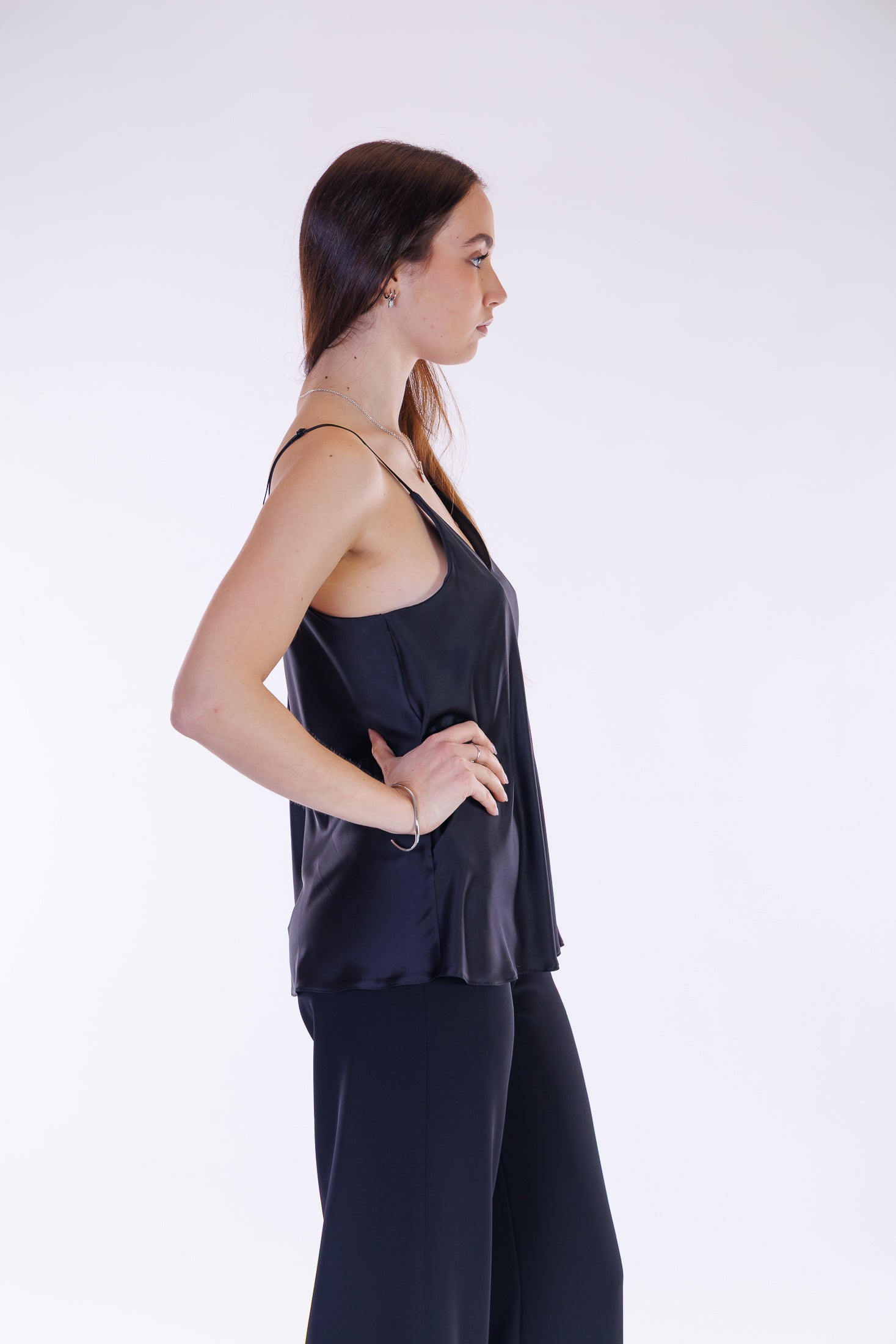 Top sottoveste raso