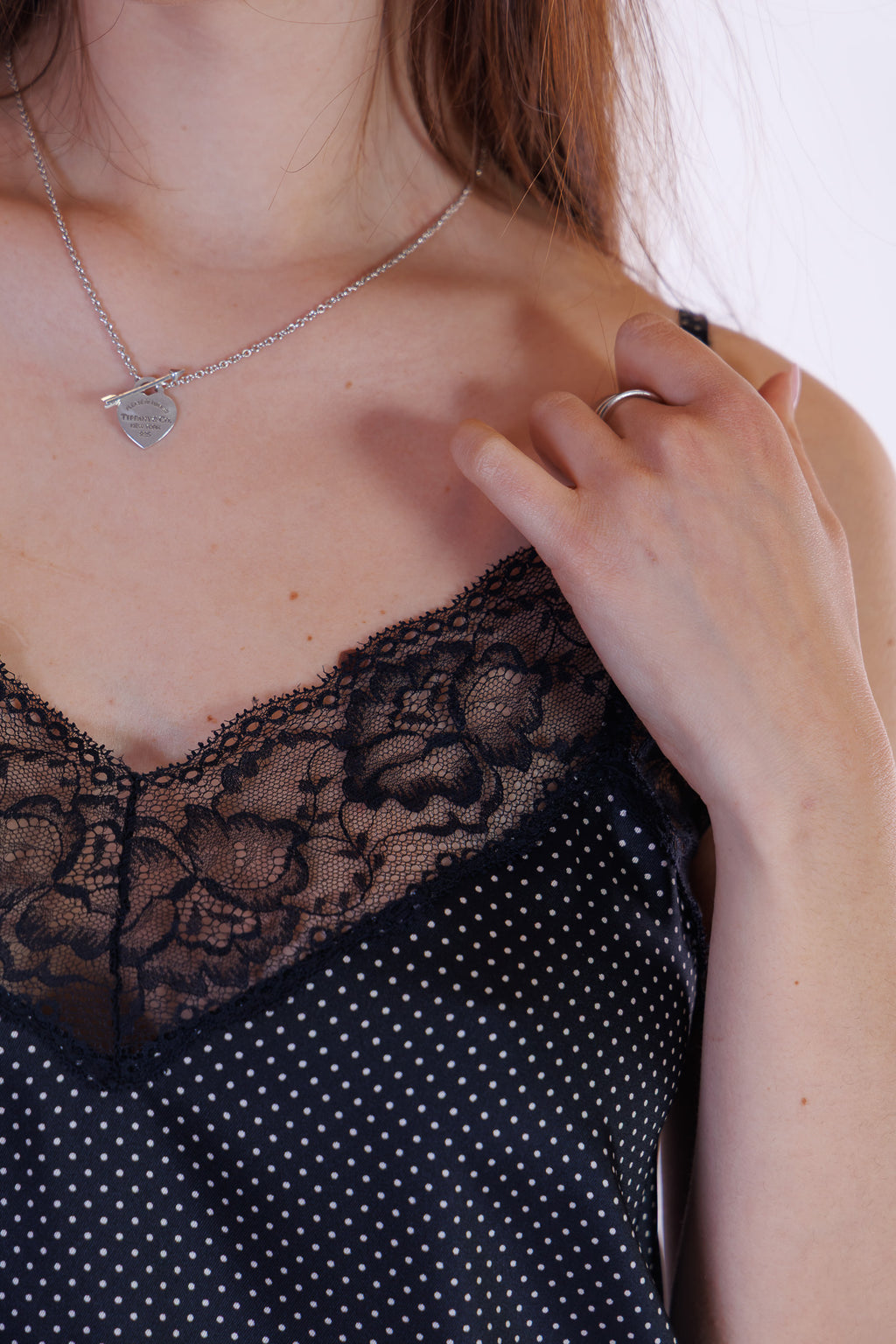 Top lingerie pois