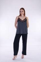 Top lingerie pois