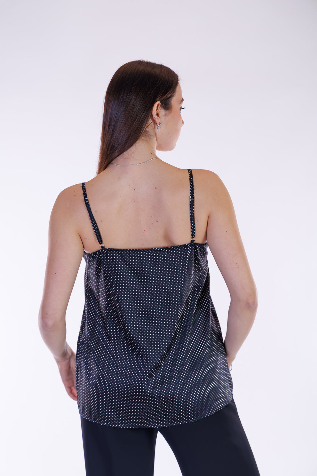 Top lingerie pois