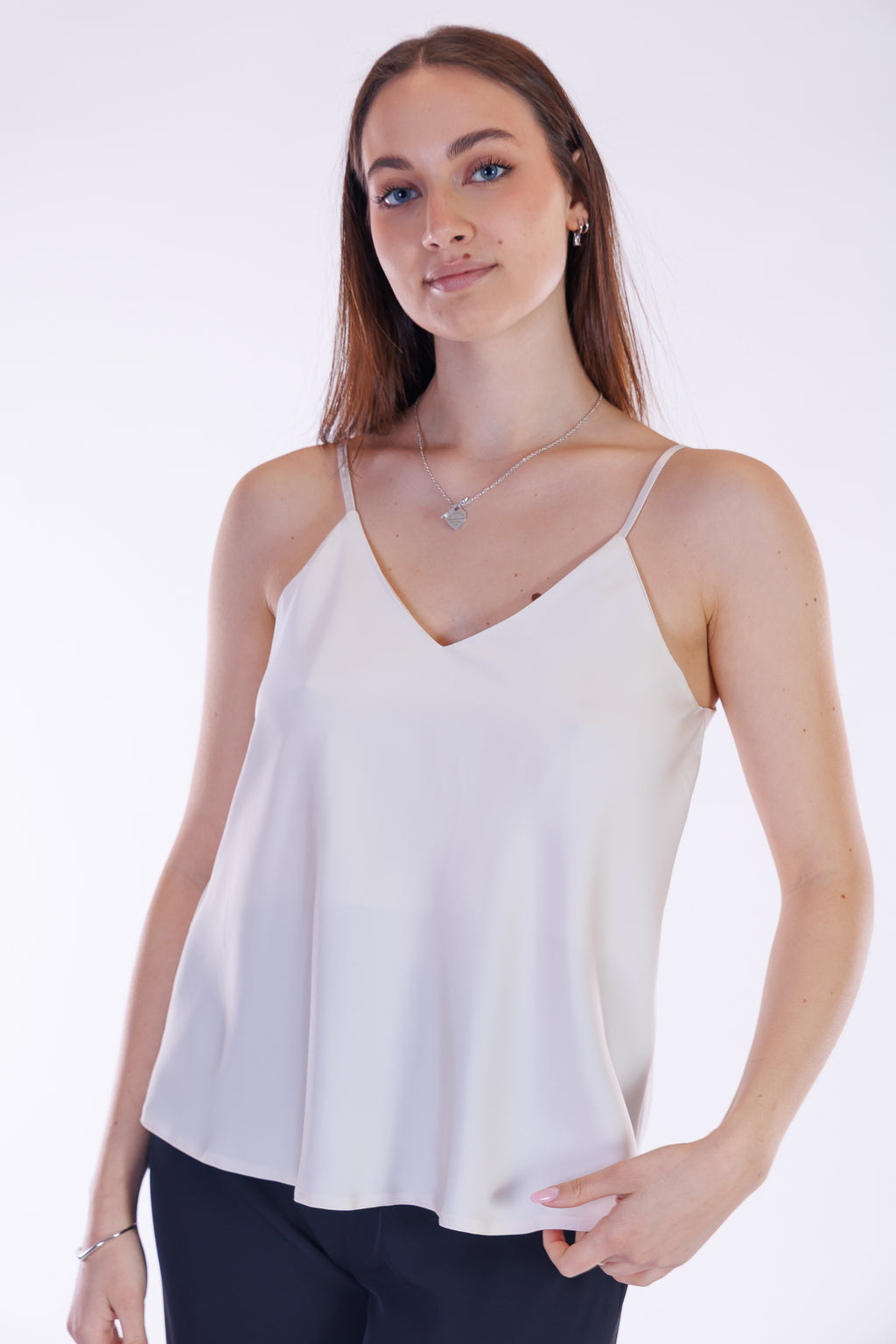Top sottoveste raso