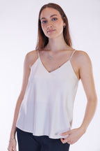 Top sottoveste raso