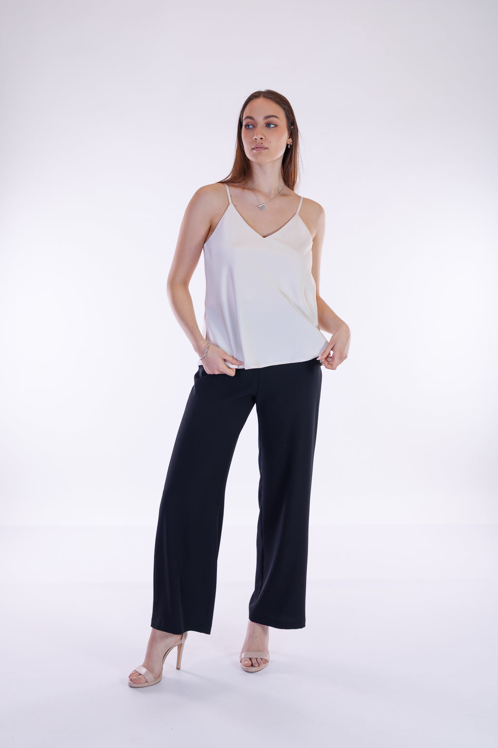Top sottoveste raso