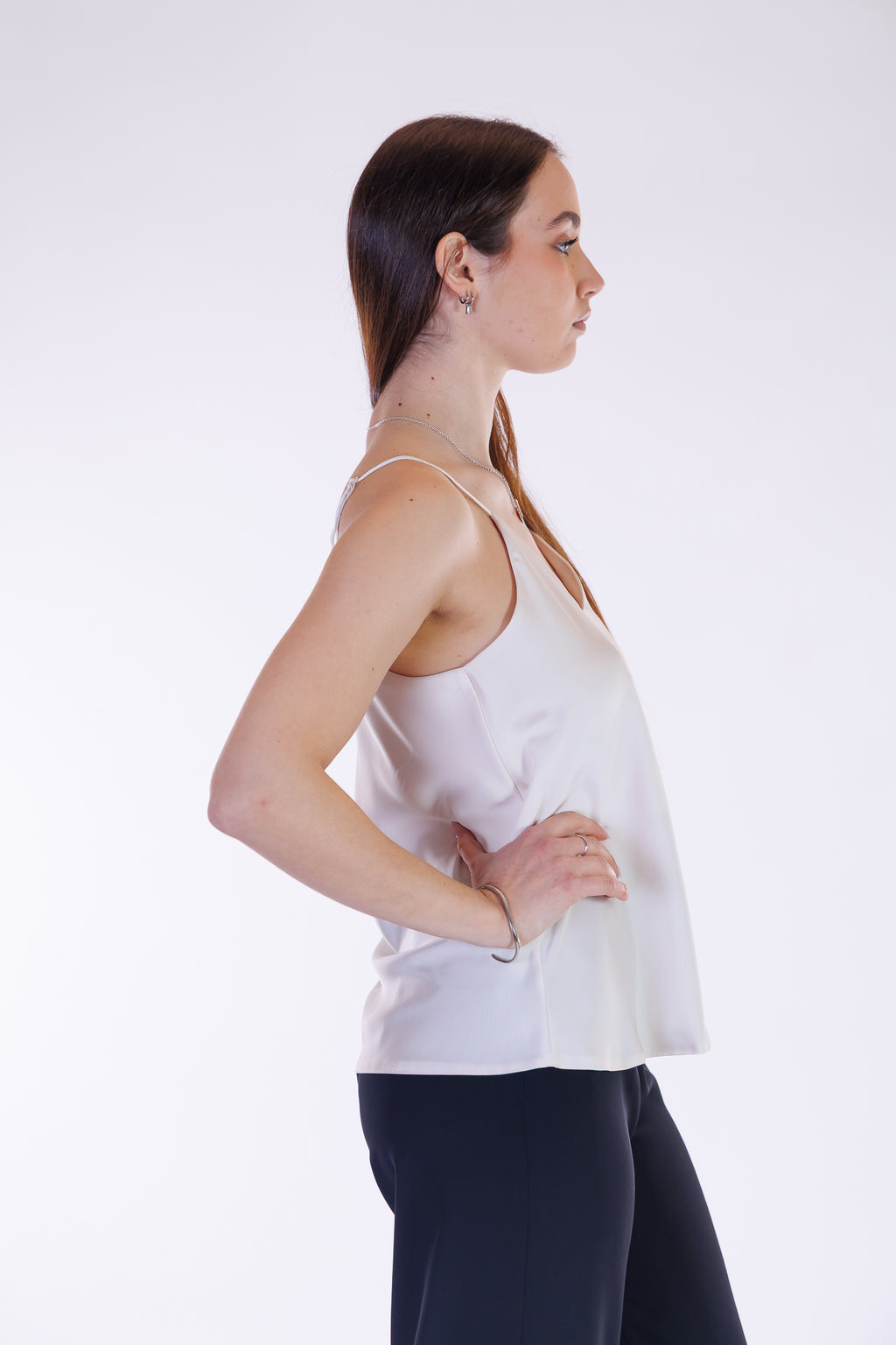 Top sottoveste raso