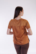 T-shirt bitessuto con strass tasca