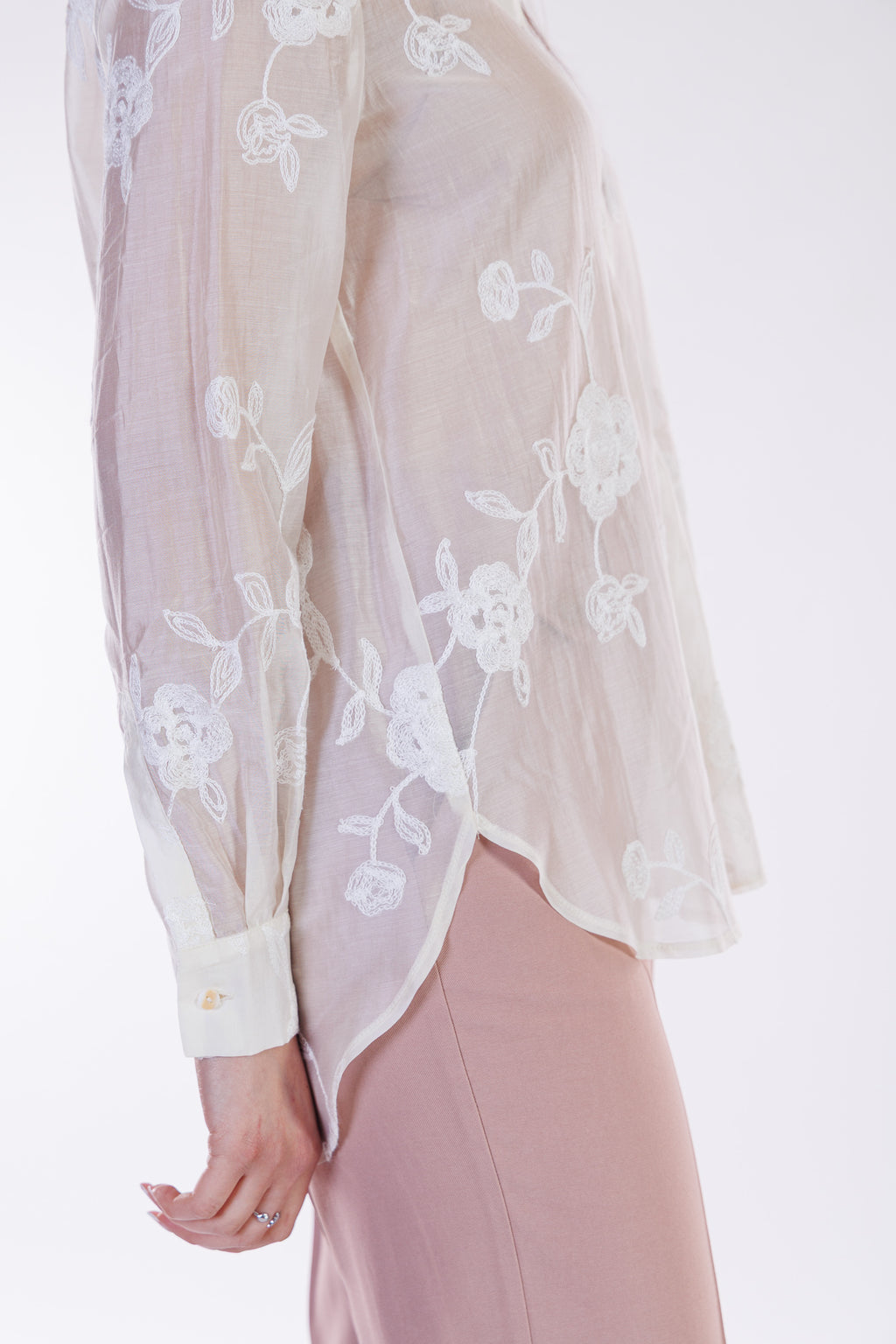 Camicia voile ricami