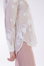 Camicia voile ricami