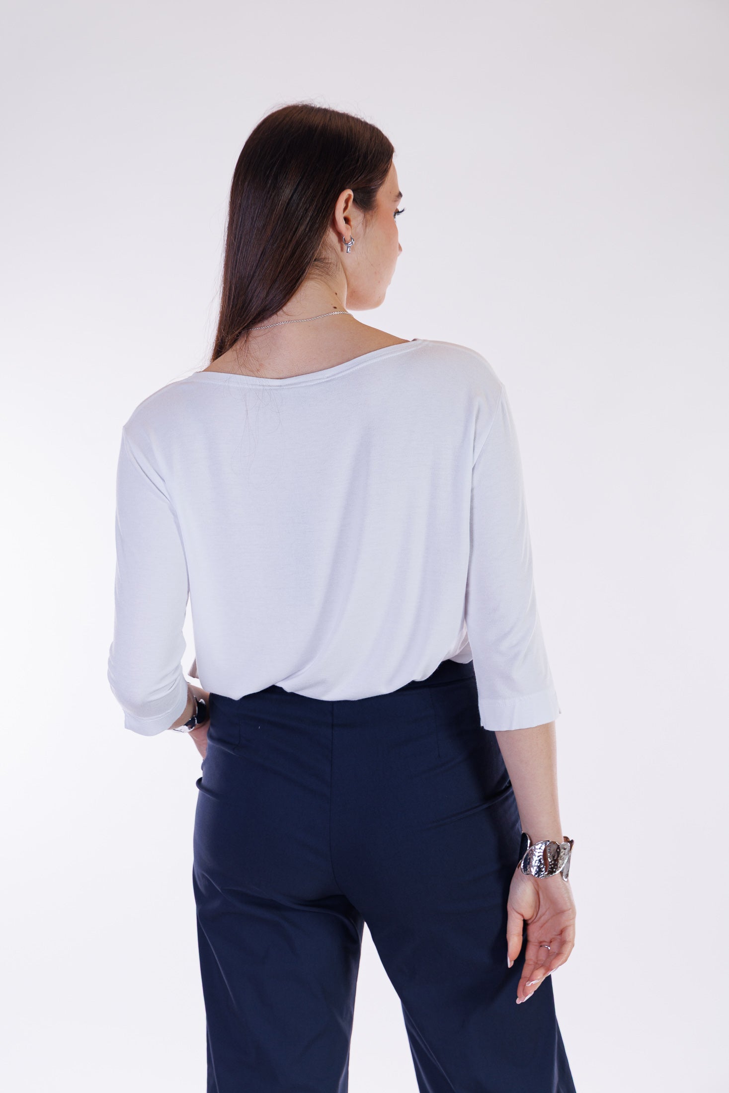 Pantalone cropped viscosa