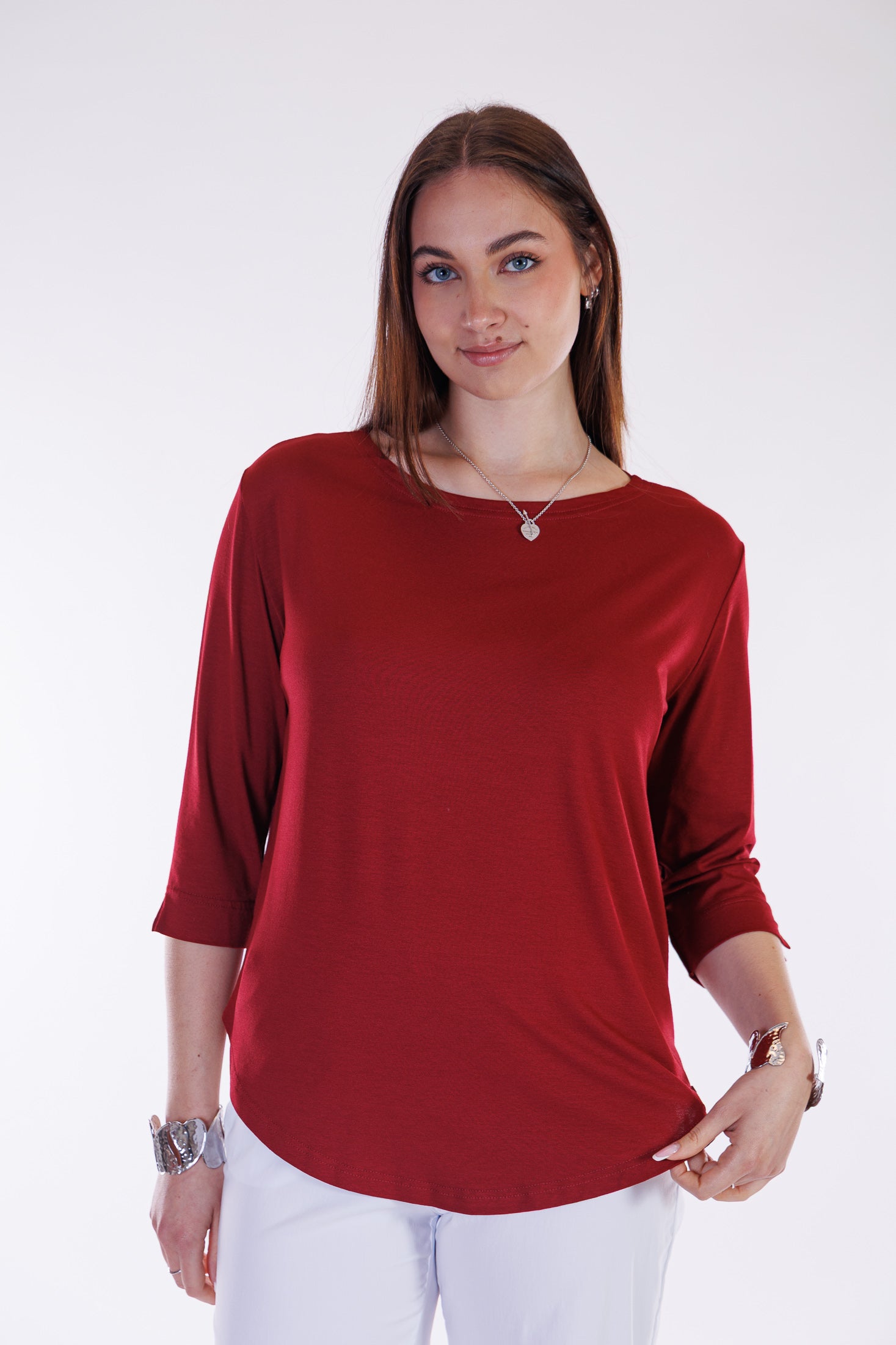 Maglia basica maniche tre quarti