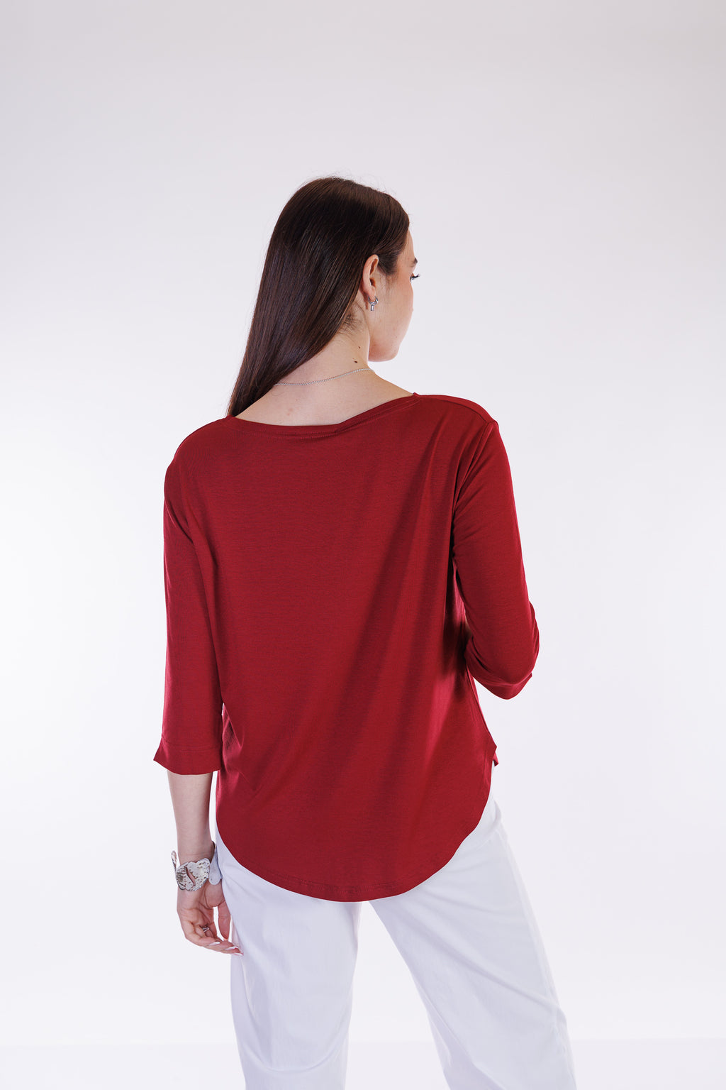 Maglia basica maniche tre quarti