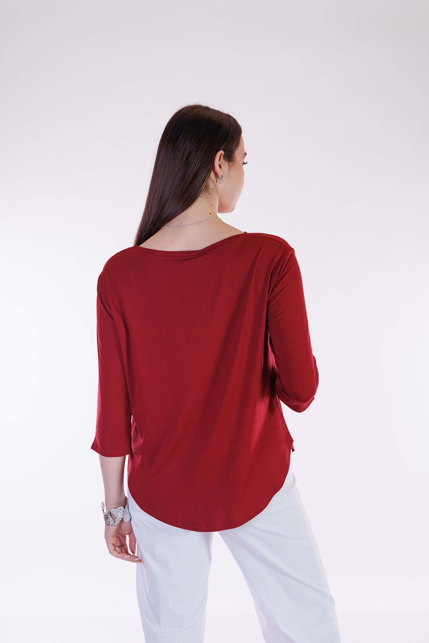 Maglia basica maniche tre quarti