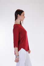 Maglia basica maniche tre quarti