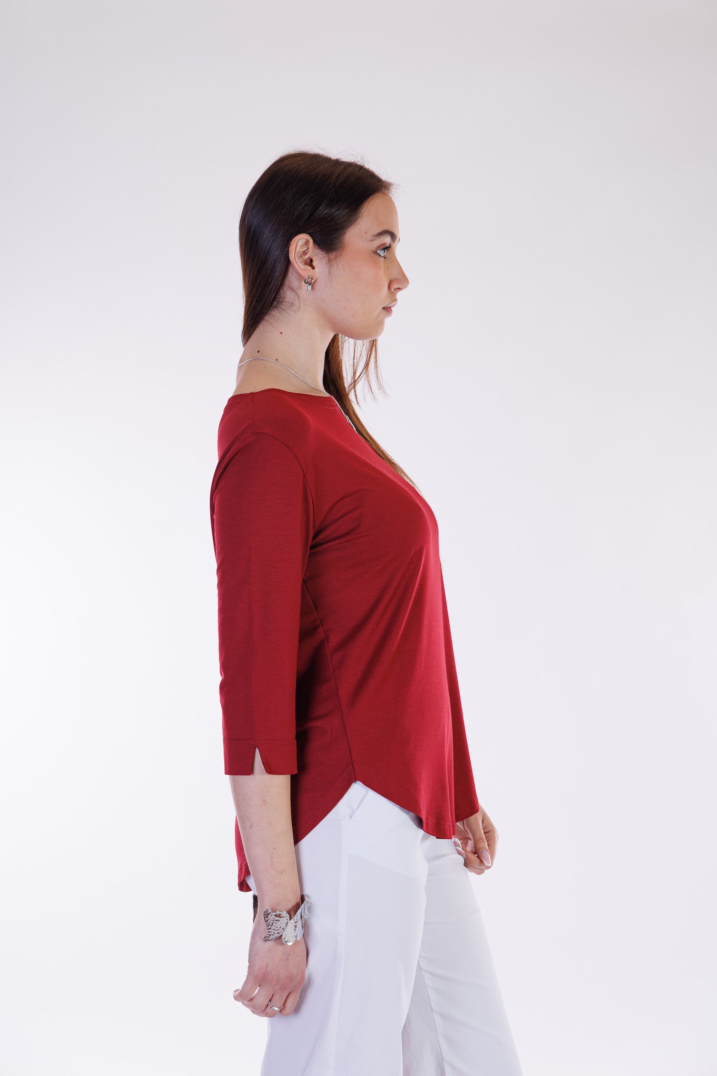 Maglia basica maniche tre quarti