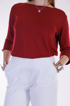 Pantalone cropped viscosa