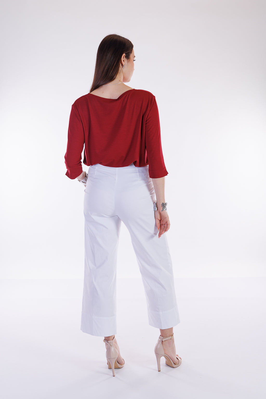 Pantalone cropped viscosa